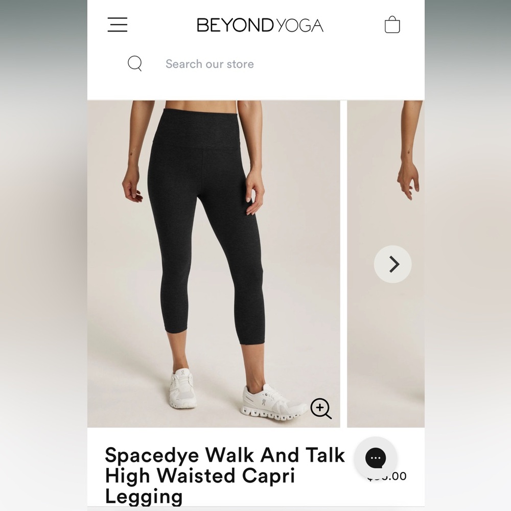 Beyond Yoga Spacedye High Waisted Capri Legging, Size M